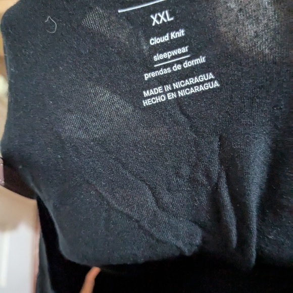 Auden Black Chemise Soft Sleepwear XXL NWT - Picture 7 of 9
